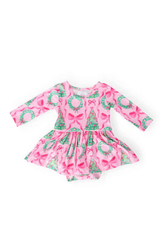 Jingle Bows L/S Twirl Bodysuit - Mila & Rose ® - Flyclothing LLC