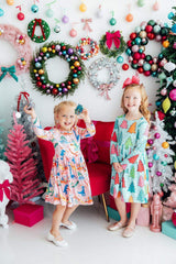 Jingle Saurus L/S Pocket Twirl Dress - Mila & Rose ® - Flyclothing LLC