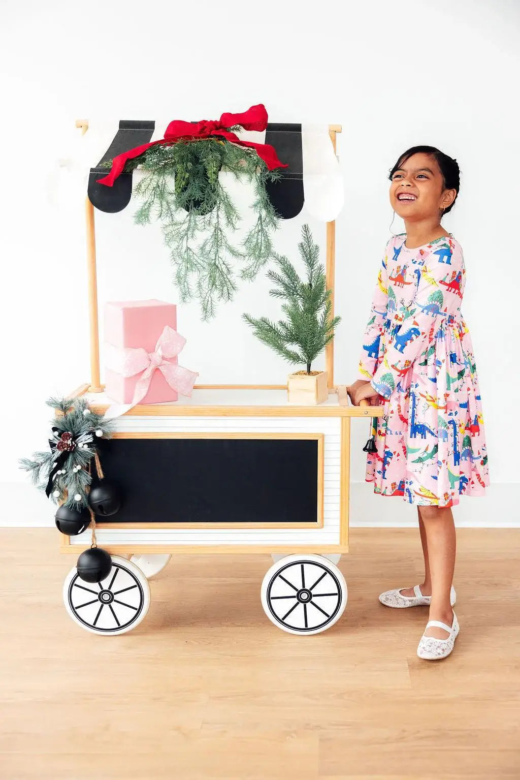 Jingle Saurus L/S Pocket Twirl Dress - Mila & Rose ® - Flyclothing LLC