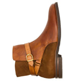 45-600-CGN Jodphur Italian Calfskin Boot, Cognac - Zelli Italia - Flyclothing LLC