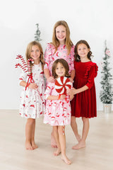 Mistletoe Magic 3/4 Sleeve Pocket Twirl Dress - Mila & Rose ® - Flyclothing LLC