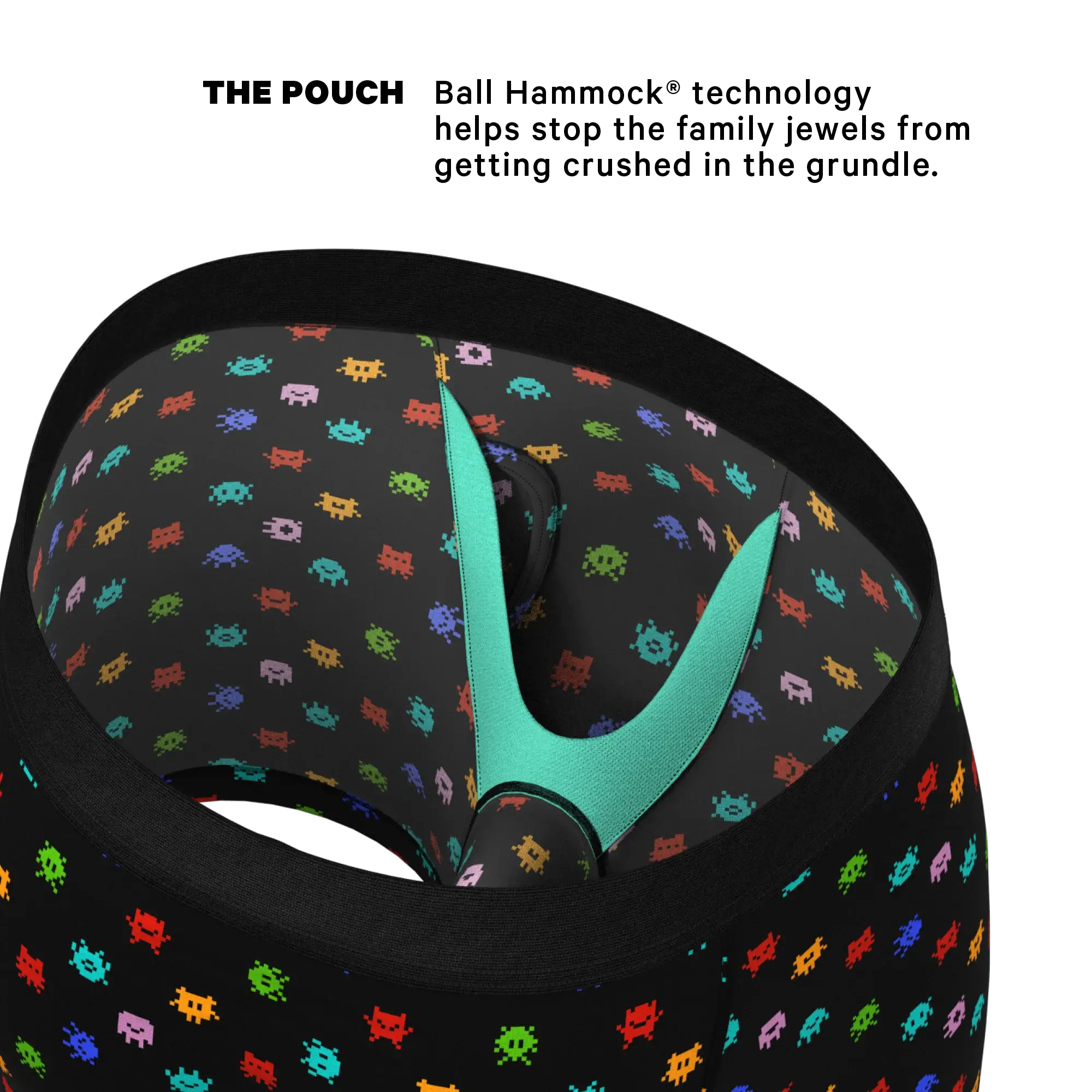The Joystick | Video Game Ball Hammock® Pouch Underwear With Fly - Shinesty - Flyclothing LLC