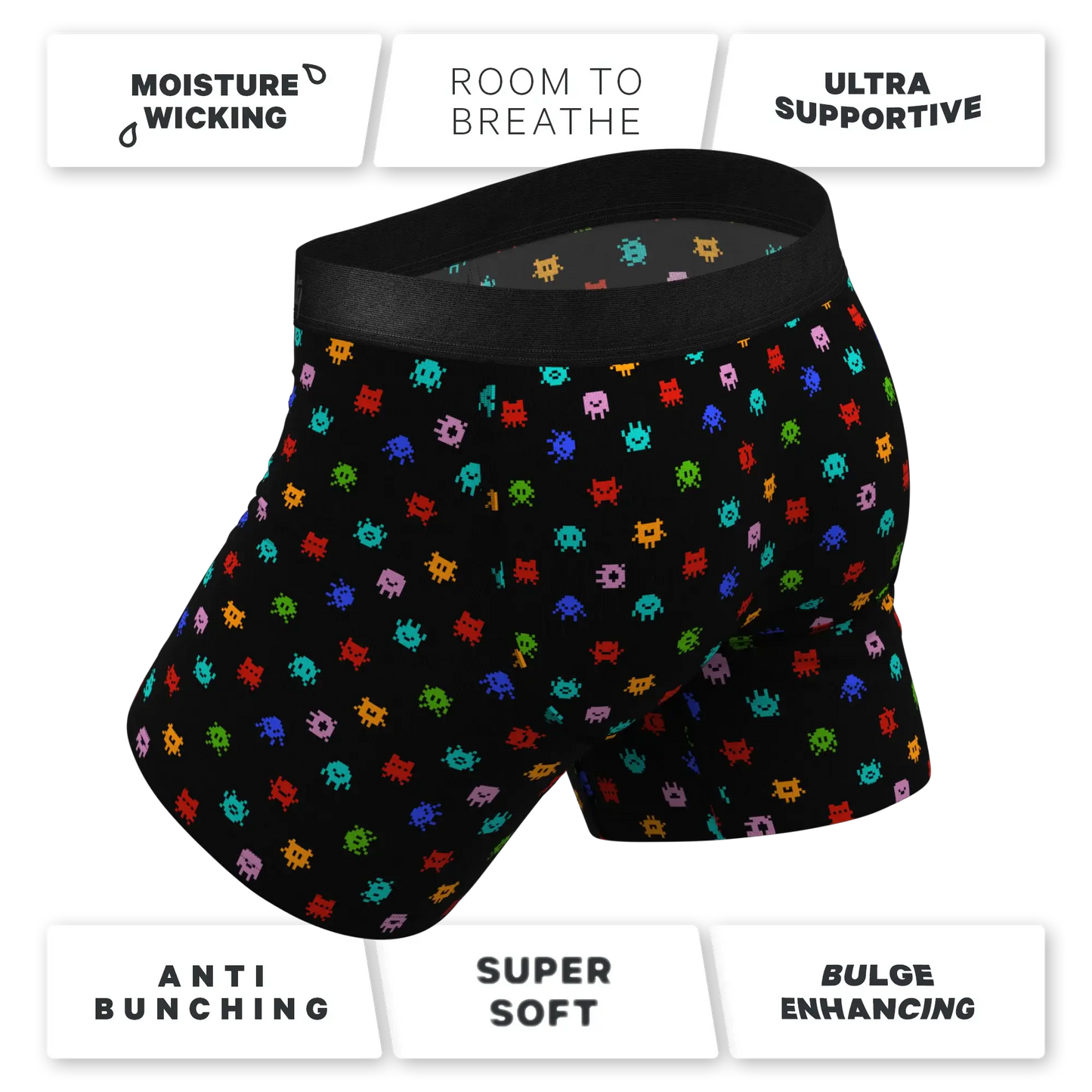 The Joystick | Video Game Ball Hammock® Pouch Underwear With Fly - Shinesty - Flyclothing LLC
