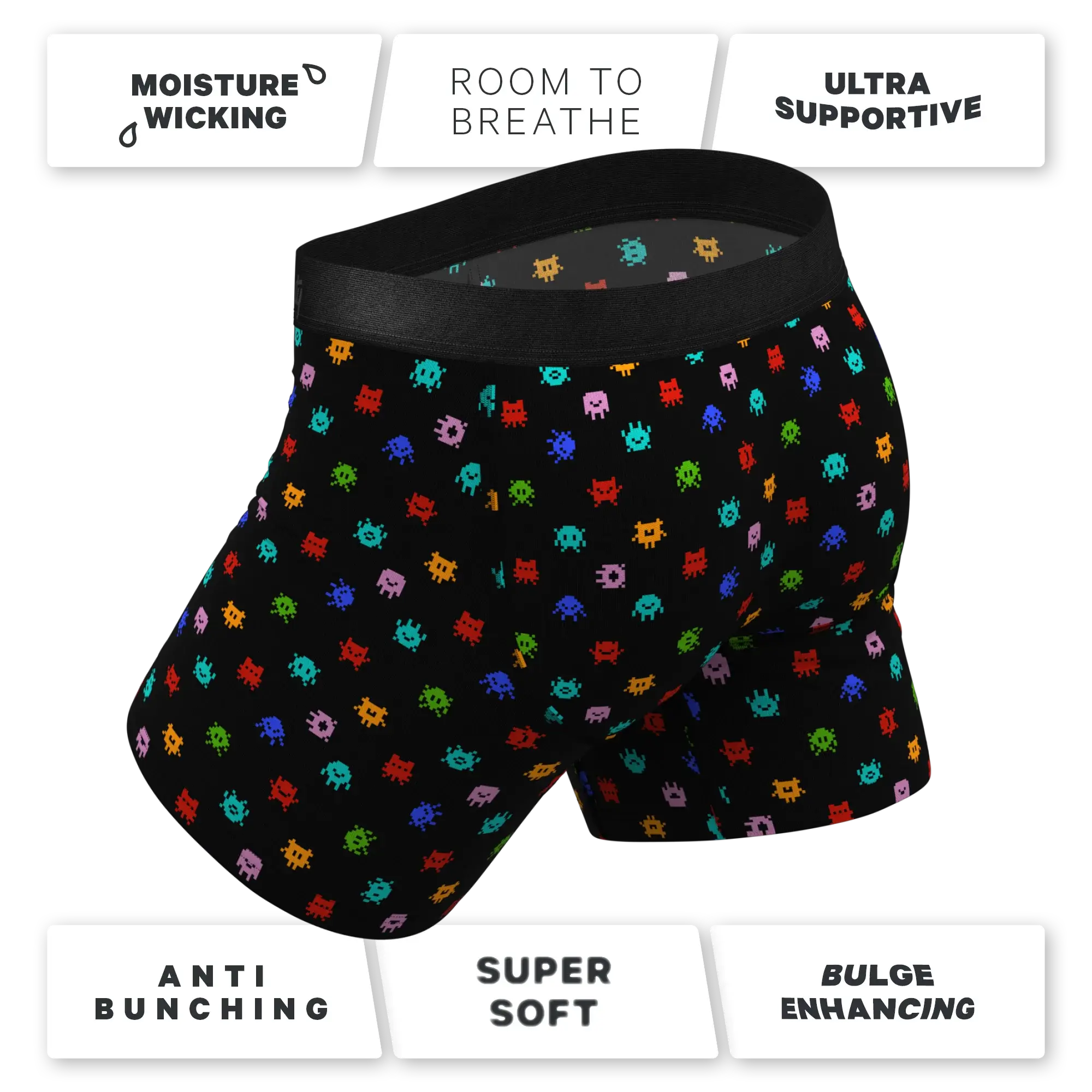 The Joystick | Video Game Ball Hammock® Pouch Underwear With Fly - Shinesty - Flyclothing LLC