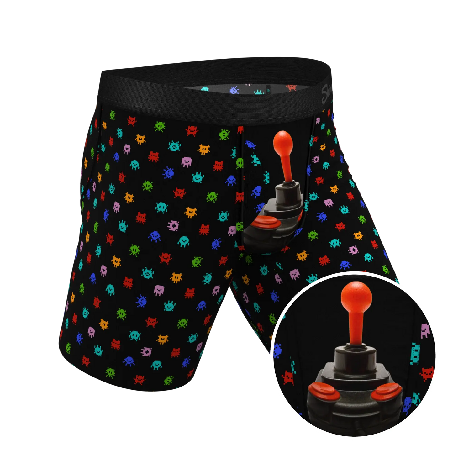 The Joystick | Video Game Long Leg Ball Hammock® Pouch Underwear With Fly - Shinesty - Flyclothing LLC