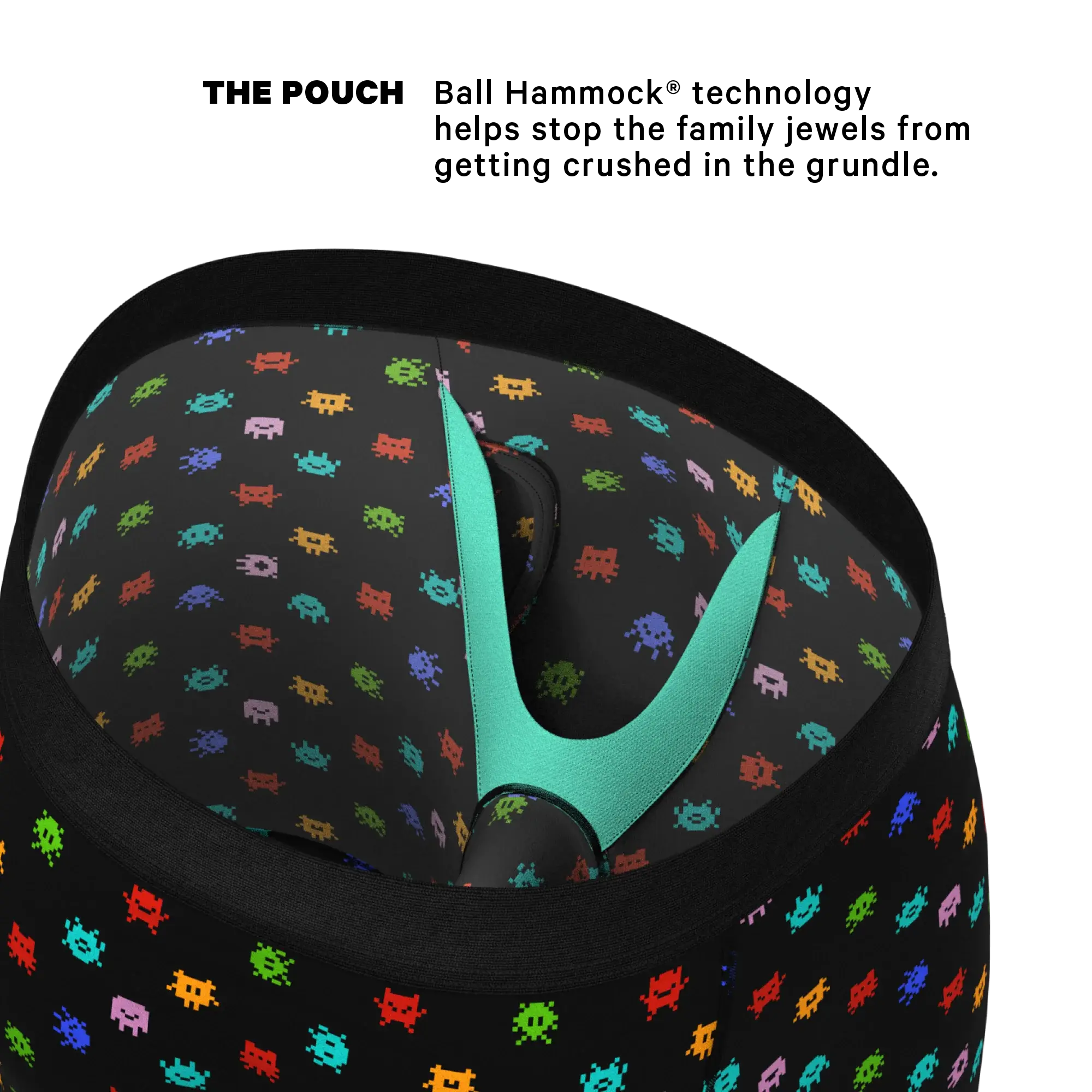 The Joystick | Video Game Long Leg Ball Hammock® Pouch Underwear With Fly - Shinesty - Flyclothing LLC