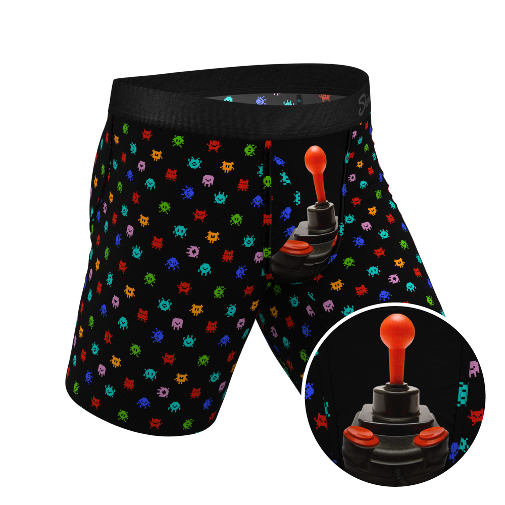 The Joystick | Video Game Long Leg Ball Hammock® Pouch Underwear With Fly - Shinesty - Flyclothing LLC