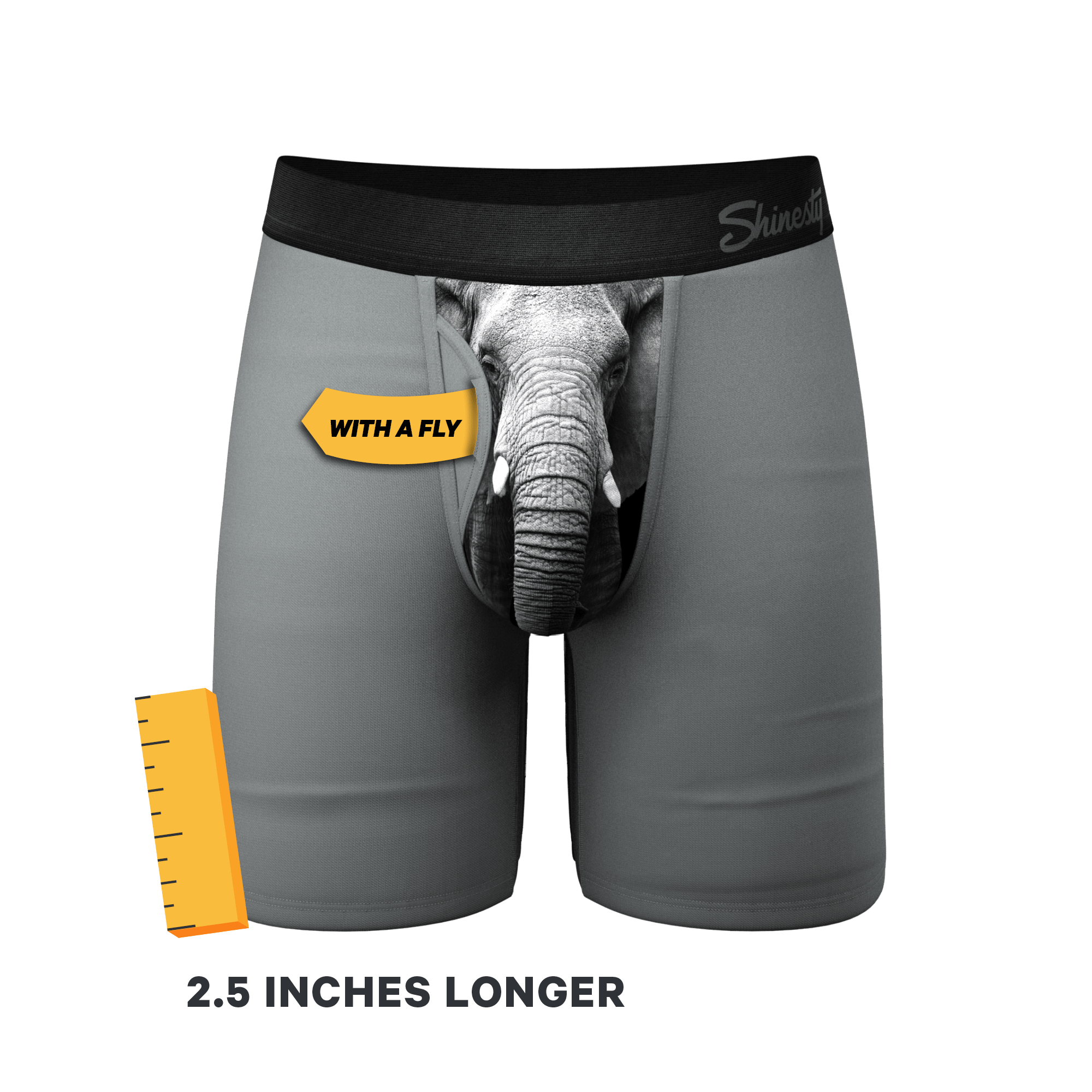 The Junk In The Trunk | Elephant Long Leg Ball Hammock® Pouch Boxers With Fly - Shinesty