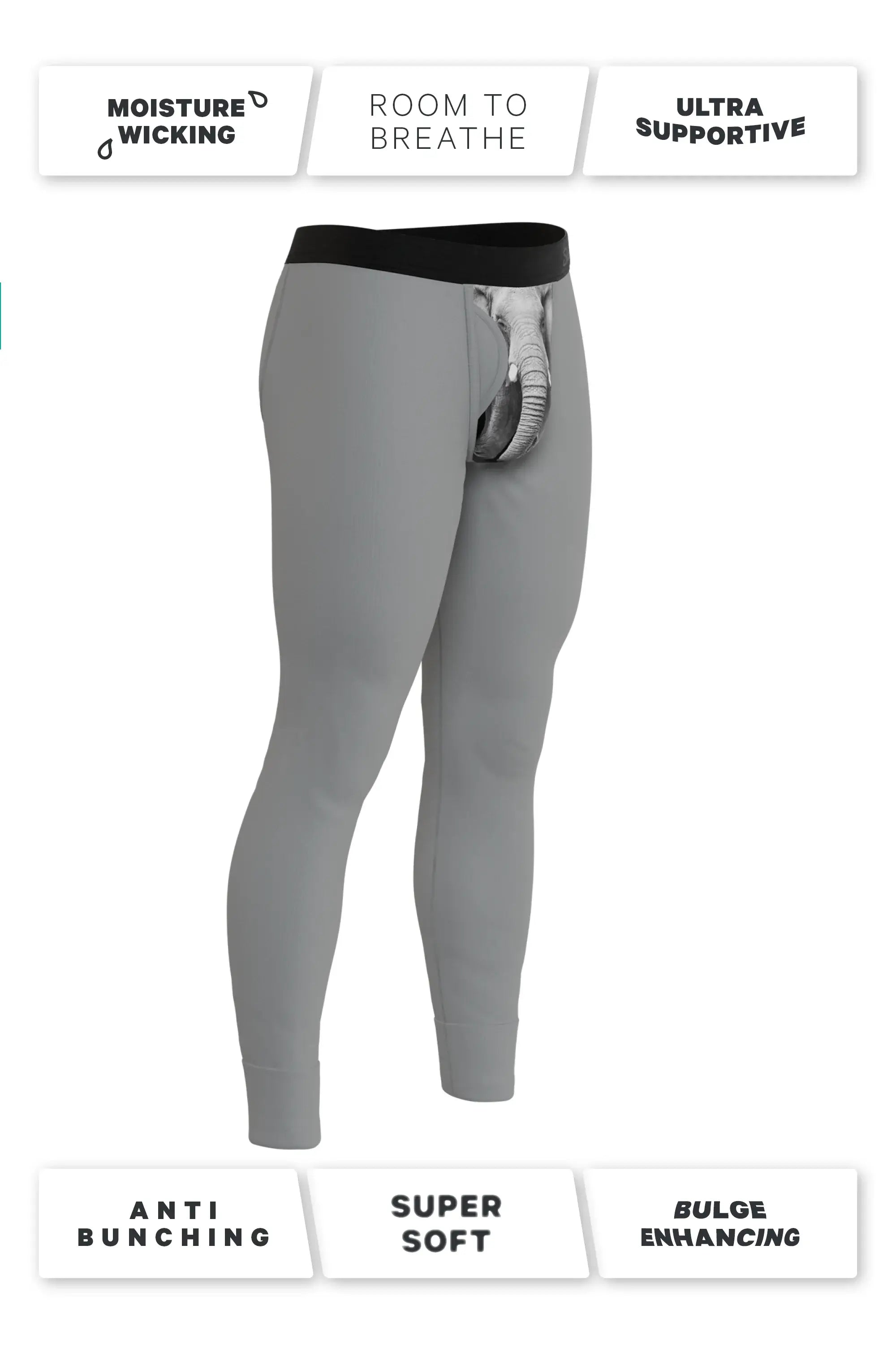 The Junk In The Trunk | Elephant Ball Hammock® Long Johns - Shinesty - Flyclothing LLC