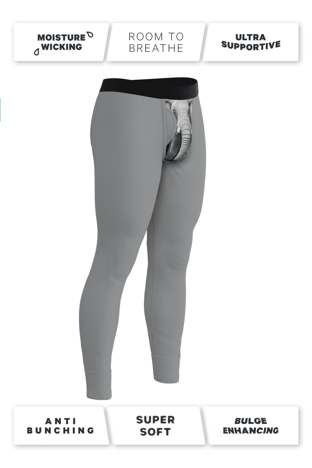 The Junk In The Trunk | Elephant Ball Hammock® Long Johns - Shinesty - Flyclothing LLC