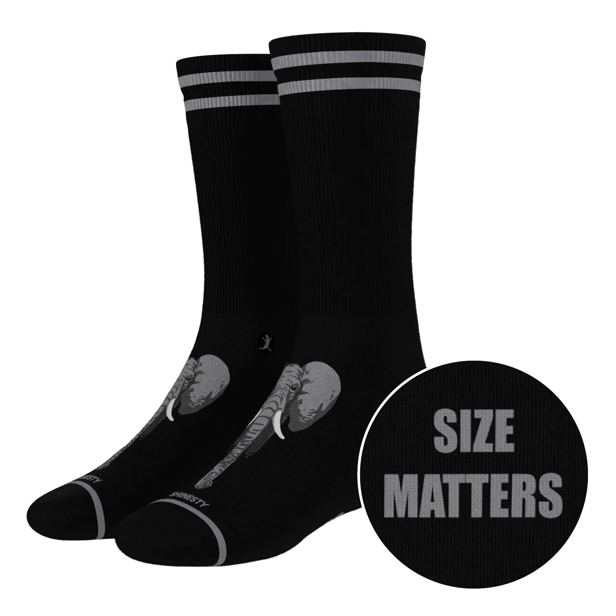 The Junk In The Trunk | Elephant Heel Hammock™ Crew Socks - Shinesty - Flyclothing LLC