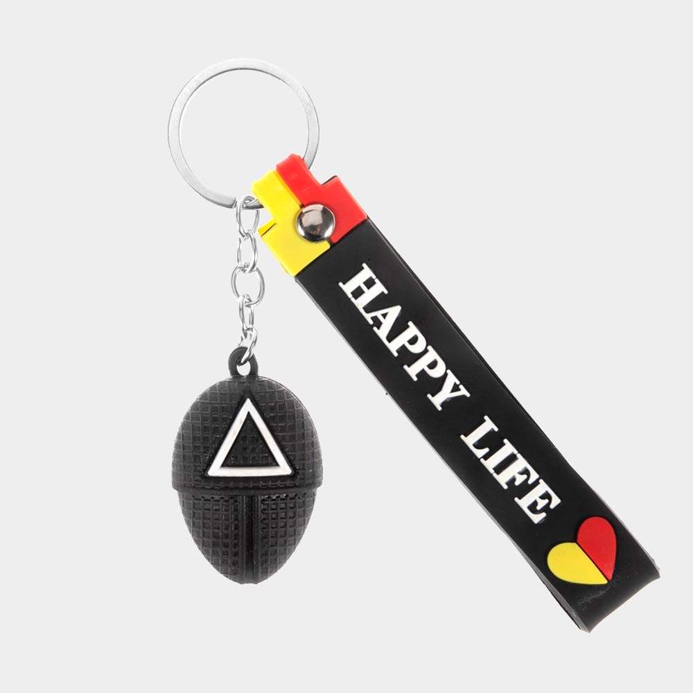 Dropped Squid Game Triangle Keychain - Madeline Love - Flyclothing LLC