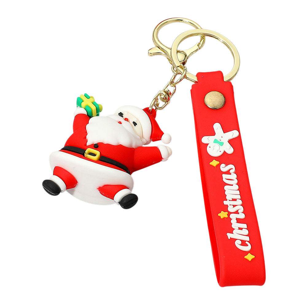Christmas Message Strap Santa Keychain Bag Charm - Madeline Love - Flyclothing LLC