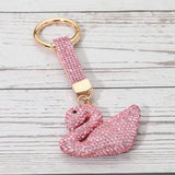 Bling Studded Swan Keychain Bag Charm - Madeline Love - Flyclothing LLC