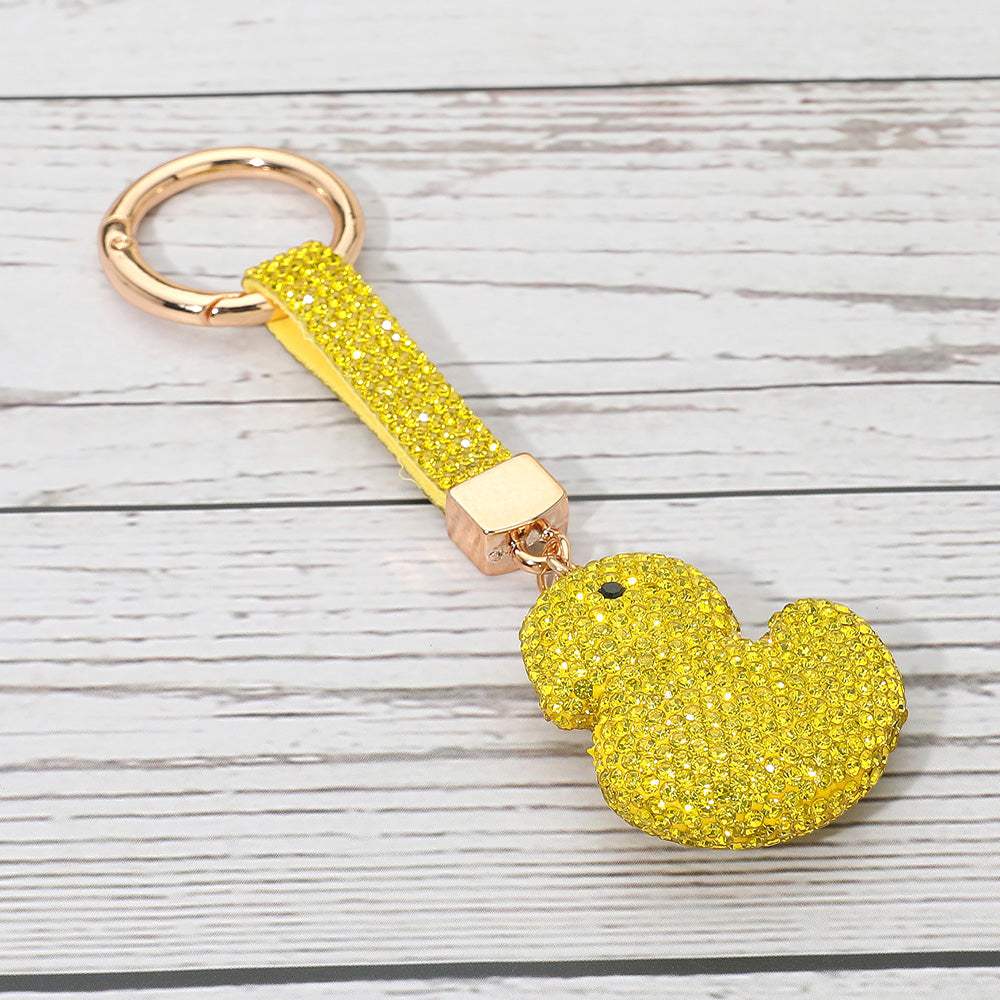 Bling Studded Duck Keychain Bag Charm - Madeline Love - Flyclothing LLC