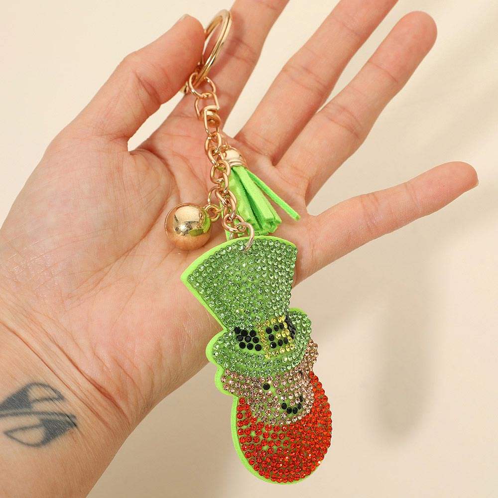 Bling Studded Leprechaun Tassel Keychain Bag Charm - Madeline Love - Flyclothing LLC