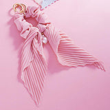 Pearl Pointed Stretch Ribbon Keychain / Bracelet / Scrunchie Hairband - Madeline Love - Flyclothing LLC