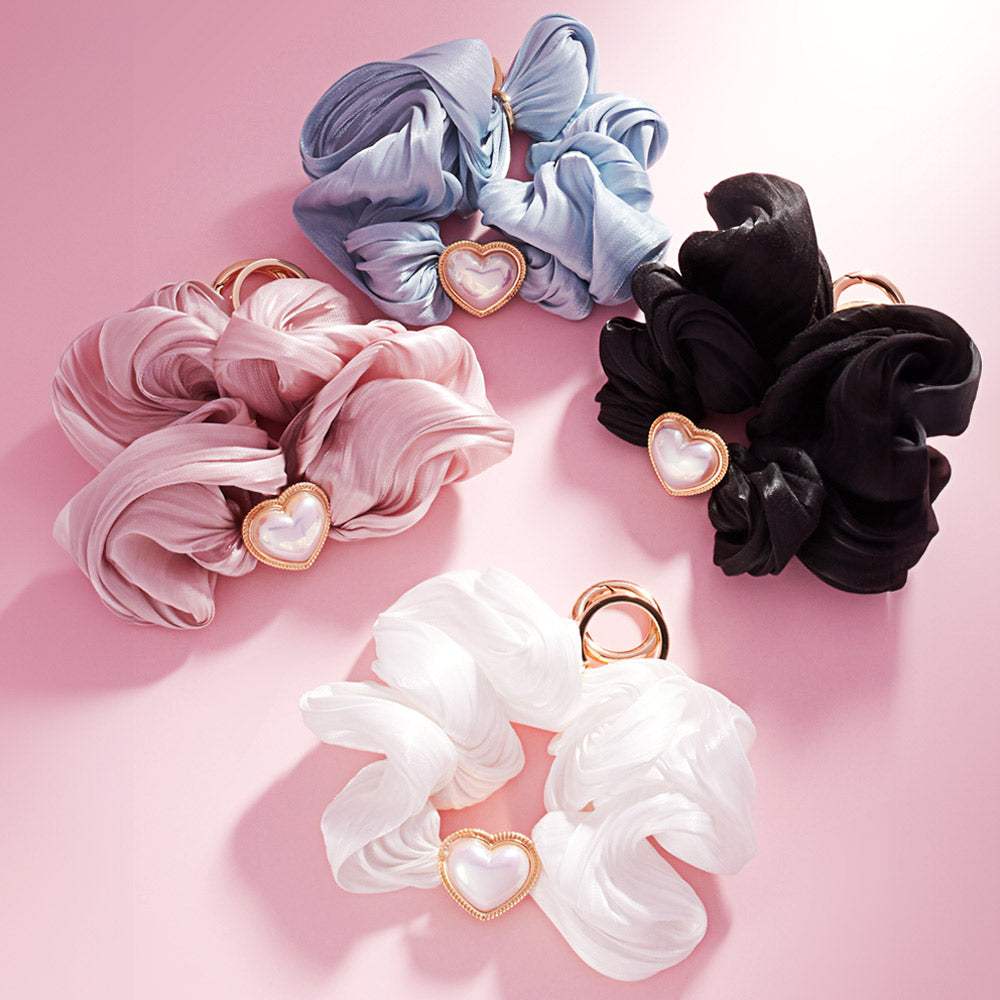 Heart Pearl Pointed Stretch Keychain / Bracelet / Scrunchie Hairband - Madeline Love - Flyclothing LLC