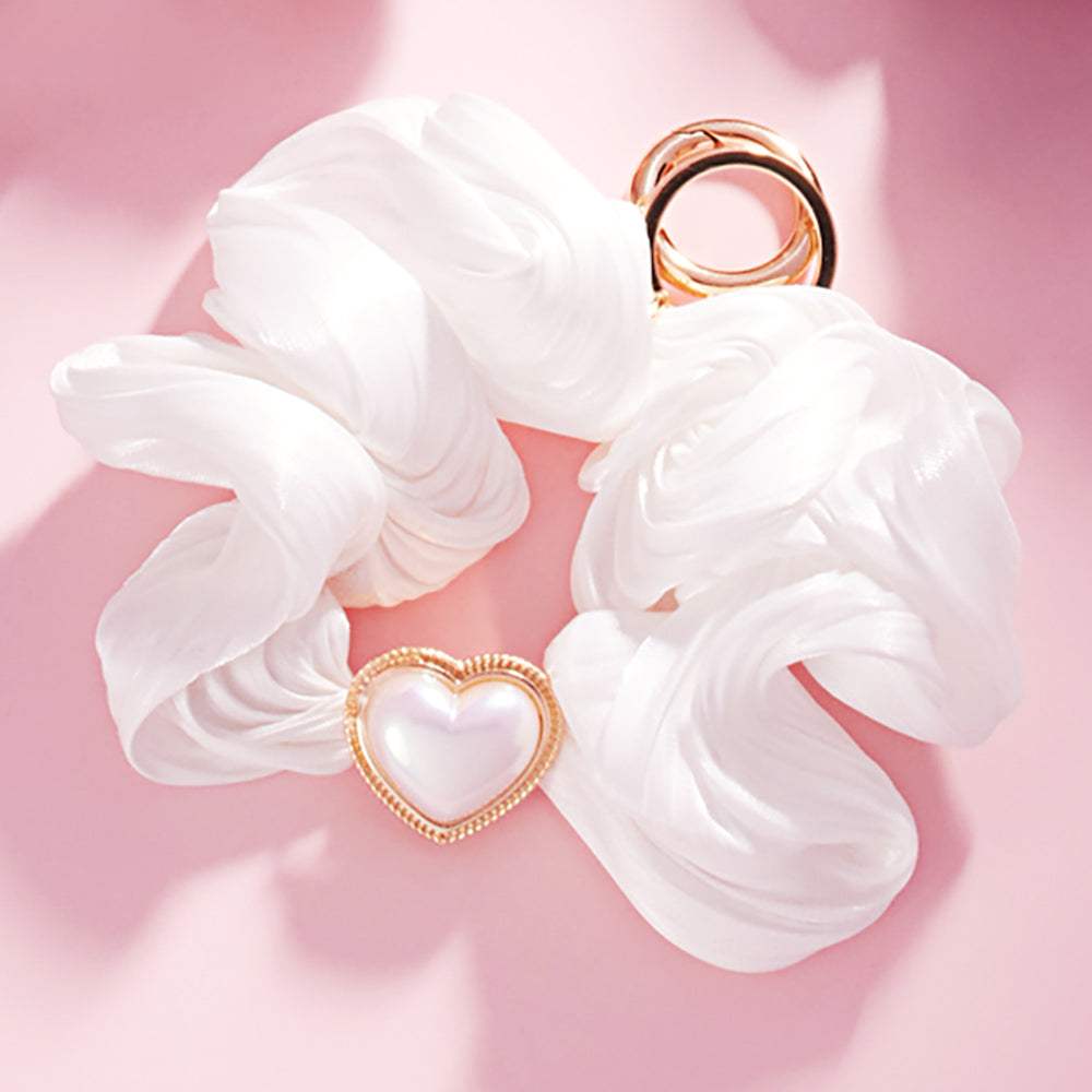 Heart Pearl Pointed Stretch Keychain / Bracelet / Scrunchie Hairband - Madeline Love - Flyclothing LLC
