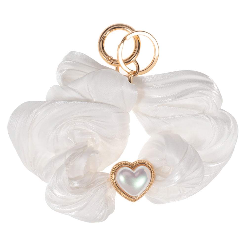 Heart Pearl Pointed Stretch Keychain / Bracelet / Scrunchie Hairband - Madeline Love - Flyclothing LLC