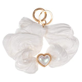 Heart Pearl Pointed Stretch Keychain / Bracelet / Scrunchie Hairband - Madeline Love - Flyclothing LLC