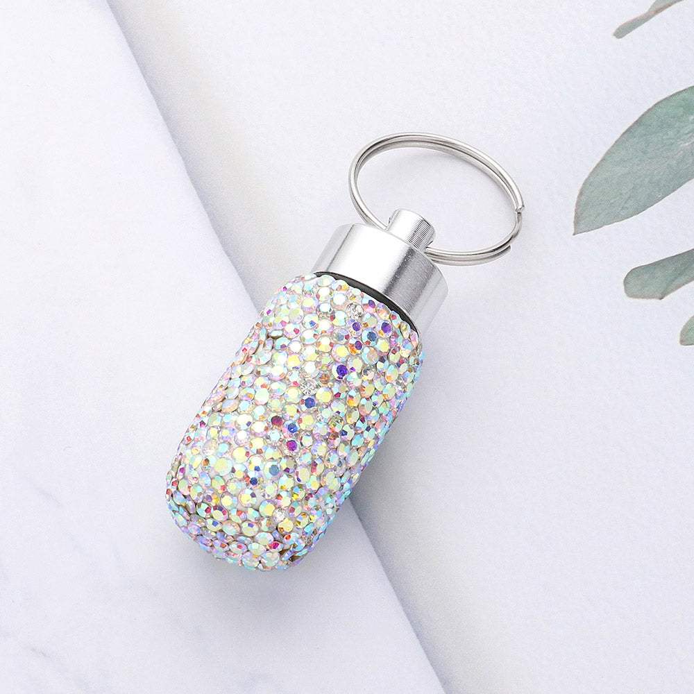 Bling Mini Pill Case Keychain - Madeline Love - Flyclothing LLC
