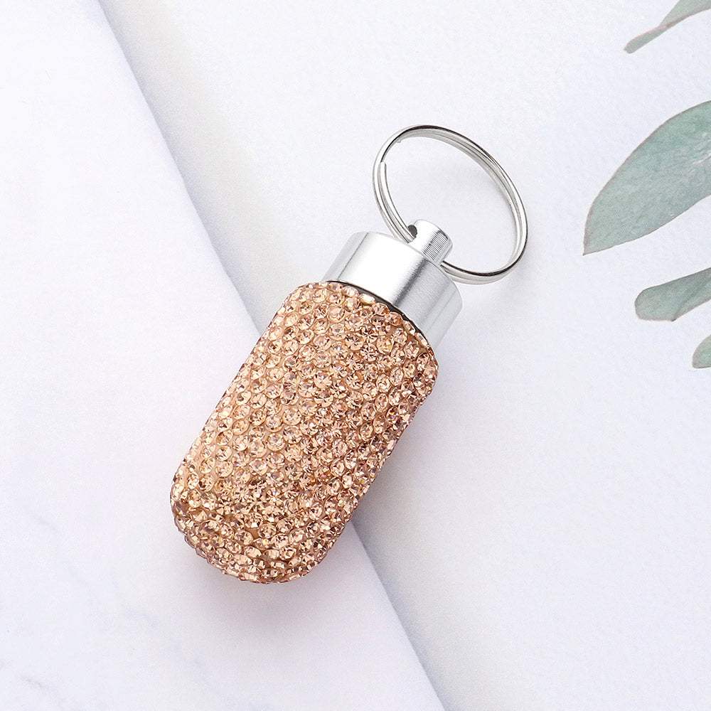 Bling Mini Pill Case Keychain - Madeline Love - Flyclothing LLC