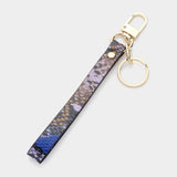 Snake Skin Faux Leather Keychain - Madeline Love - Flyclothing LLC