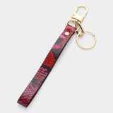 Snake Skin Faux Leather Keychain - Madeline Love - Flyclothing LLC