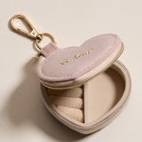 BE KIND Embroidered Heart Shaped Travel Jewelry Case Keychain Bag Charm - Madeline Love - Flyclothing LLC