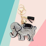 Bling Elephant Tassel Keychain - Madeline Love - Flyclothing LLC