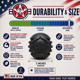 USA-K9 Stars and Stripes Rubber Dog Toy | K9 Handler Reward Toy | Black | USA Made - SodaPup/True Dogs, LLC - Flyclothing LLC