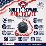 USA-K9 Magnum Stars and Stripes Rubber Dog Toy | K9 Handler Reward Toy | USA Made - SodaPup/True Dogs, LLC - Flyclothing LLC
