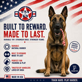 USA-K9 Magnum Stars and Stripes Rubber Dog Toy | K9 Handler Reward Toy | USA Made - SodaPup/True Dogs, LLC - Flyclothing LLC