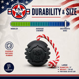 USA-K9 Magnum Stars and Stripes Rubber Dog Toy | K9 Handler Reward Toy | USA Made - SodaPup/True Dogs, LLC - Flyclothing LLC