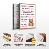 Hold Her A Little Longer, She Is Only A Little Girl For Such A Little While Sign - Tailored Canvases - Flyclothing LLC
