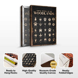 Animal Tracks Of The Woodlands Sign II - Tailored Canvases - Flyclothing LLC