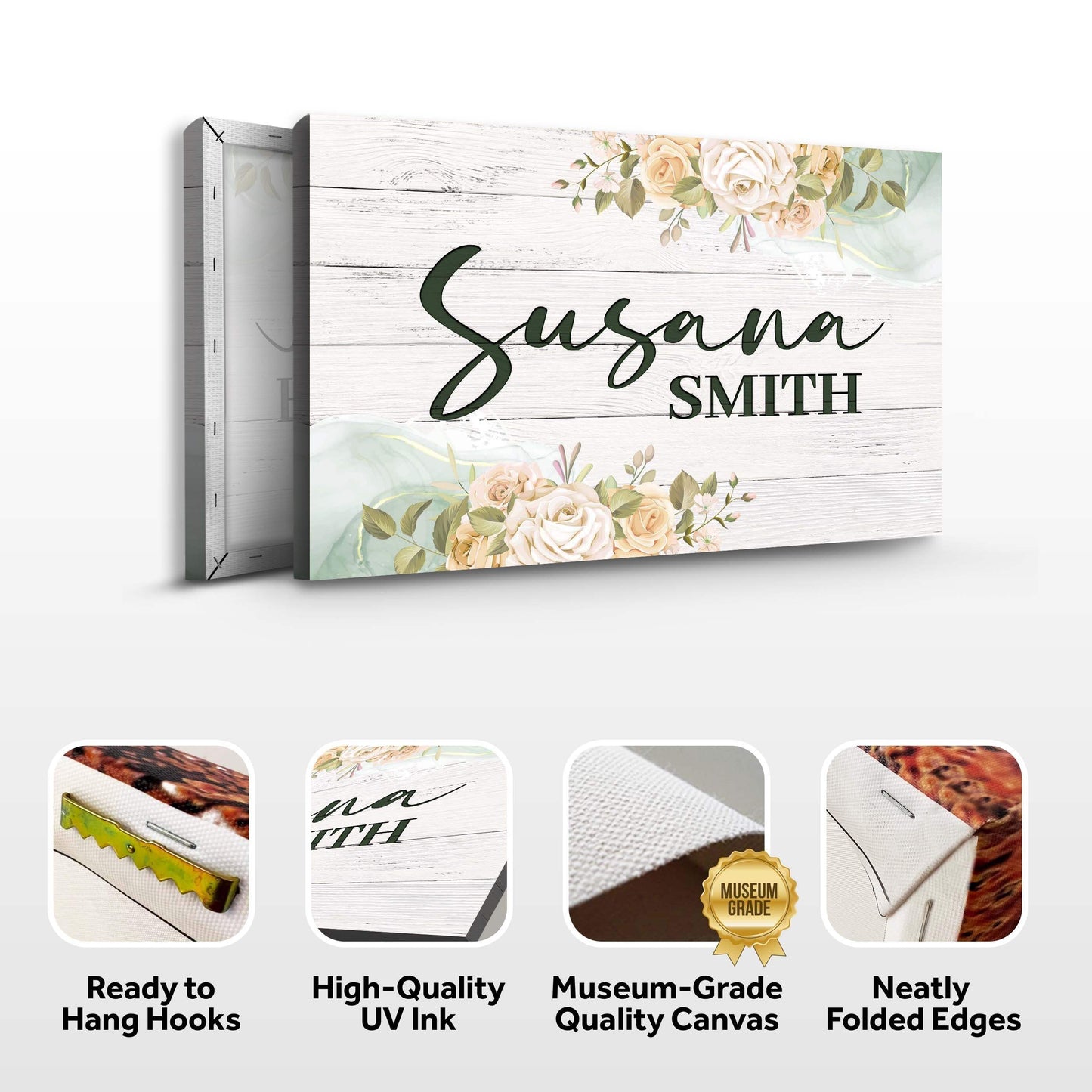 Floral Girls Room Sign - Tailored Canvases - Flyclothing LLC
