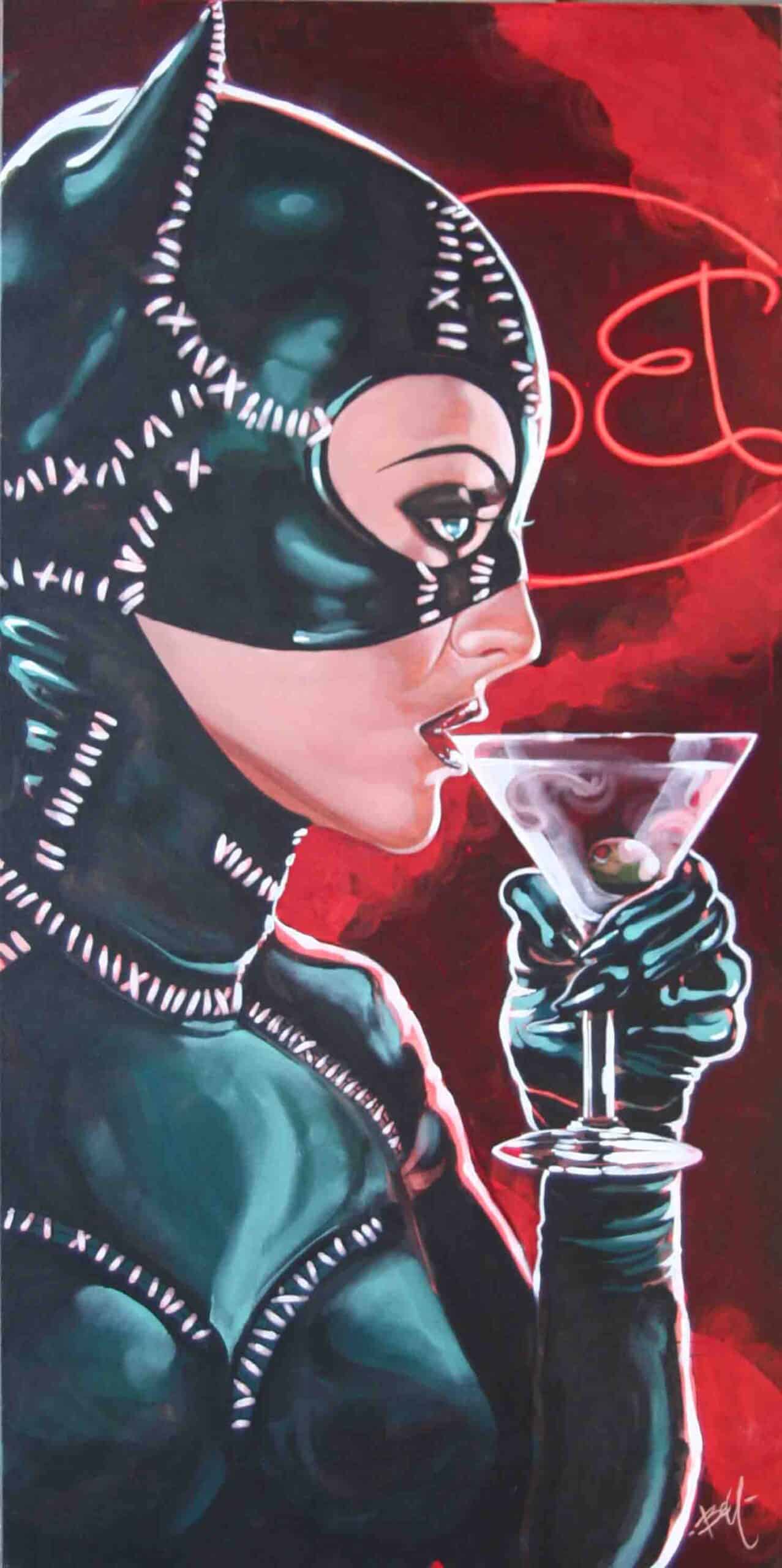 Black Market Art Company Kitty Cocktail & Skate Deck Print - Black Market Art Company - Flyclothing LLC