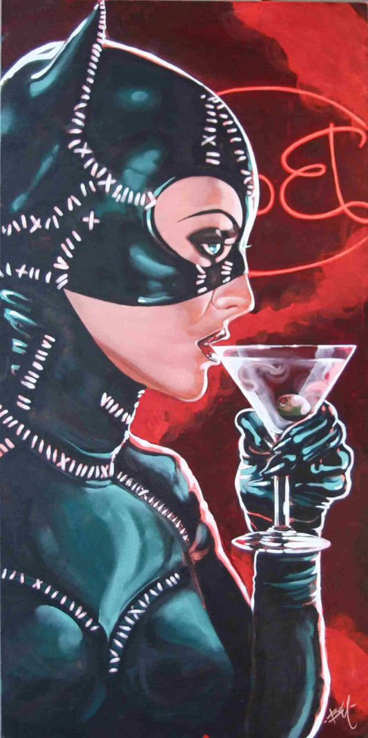 Black Market Art Company Kitty Cocktail & Skate Deck Print - Black Market Art Company - Flyclothing LLC