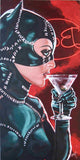 Black Market Art Company Kitty Cocktail & Skate Deck Print