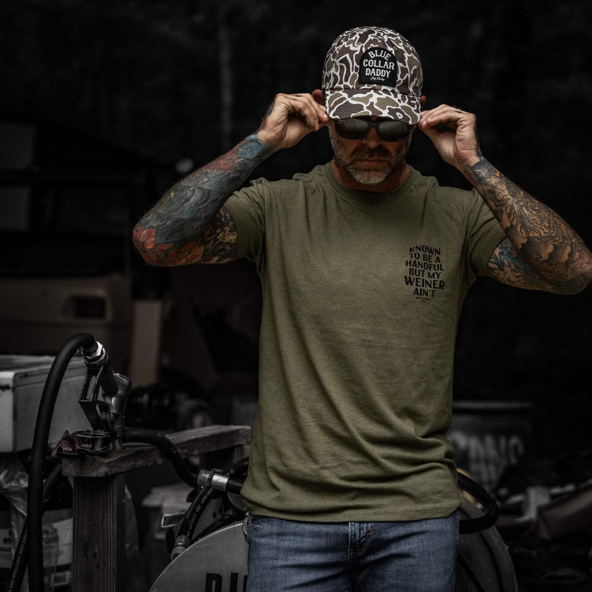 Known To Be A Handful. But My Weiner Ain't Men's T-Shirt - DIRTY COWBOY USA - Flyclothing LLC