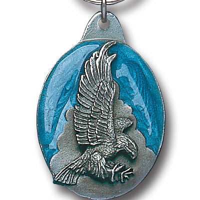 Soaring Eagle Metal Key Chain with Enameled Details - Siskiyou Originals - Flyclothing LLC
