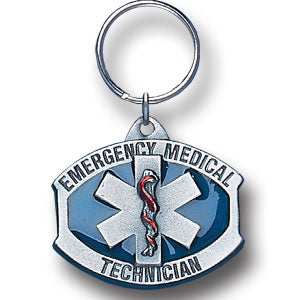 Emergency Medical Technician Metal Key Chain with Enameled Details - Siskiyou Originals - Flyclothing LLC