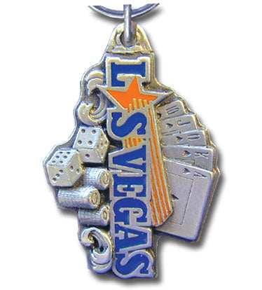 Las Vegas Metal Key Chain with Enameled Details - Siskiyou Originals - Flyclothing LLC