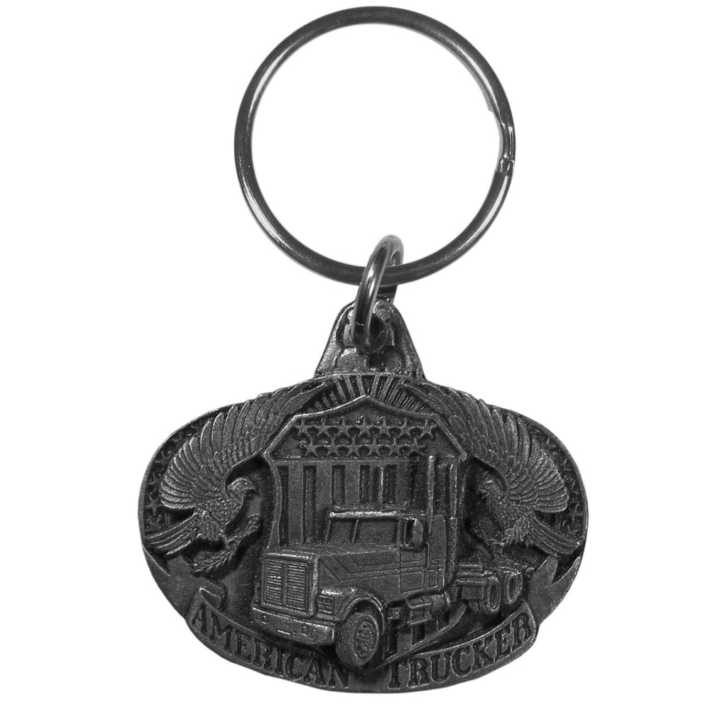 American Trucker Antiqued Key Chain - Siskiyou Originals - Flyclothing LLC
