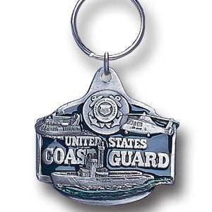 U. S. Coast Guard Metal Key Chain with Enameled Details - Coast Guard - Flyclothing LLC