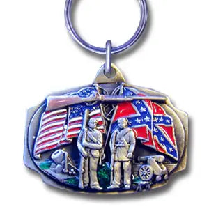 Flags Metal Key Chain with Enameled Details - Siskiyou Originals - Flyclothing LLC