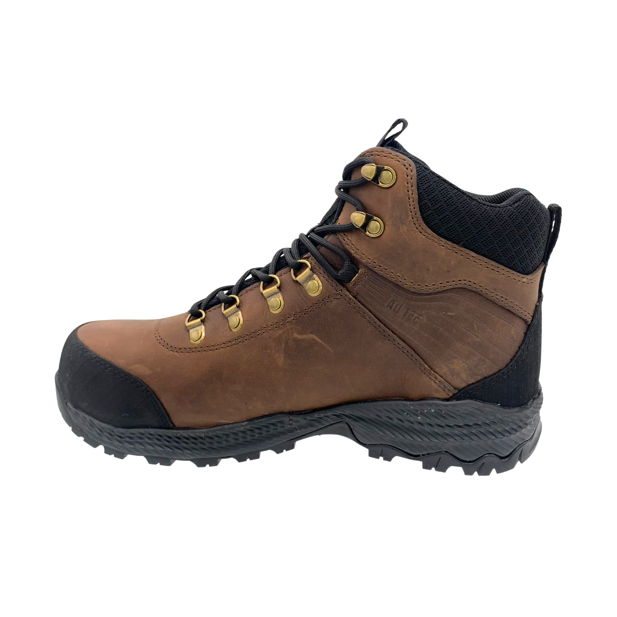 AdTec Men 6" Work Hiker waterproof Tumble Leather Brown