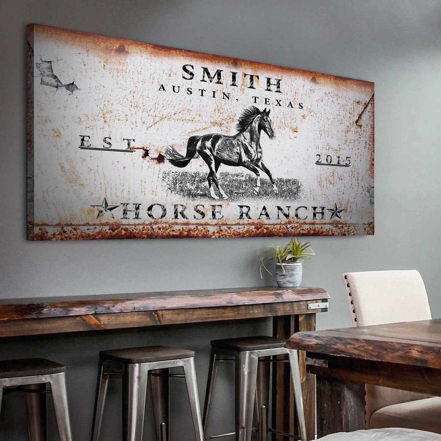 Rustic Horse Ranch Sign - Tailored Canvases - Flyclothing LLC